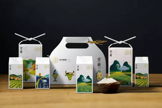 精致大米禮盒包裝設(shè)計(jì)的魅力